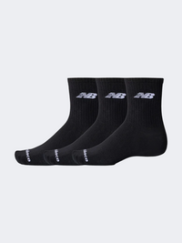 New Balance Everyday Crew 3 Pairs Unisex Lifestyle Sock Black