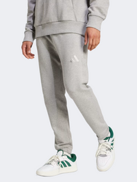 بنطال رياضي رجالي بقصة ضيقة عادية من قطن فرنسي Adidas All Szn رمادي متوسط