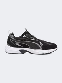 حذاء لايف ستايل رجالي من جلد الغزال Puma Milenio Tech أسود/فضي