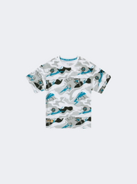 إيركي تي شيرت تدريب للأولاد - برقبة دائرية - رمادي