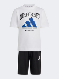 Adidas Minecraft Little-Boys Sportswear Set White