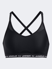 حمالة صدر تدريب نسائية Under Armour Crossback أسود/أبيض