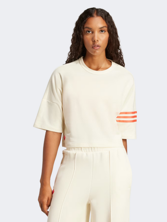 Adidas Neuclassics Women Original T-Shirt White/Real Coral