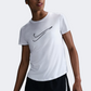 تي شيرت نسائي للجري Nike One Swoosh أبيض