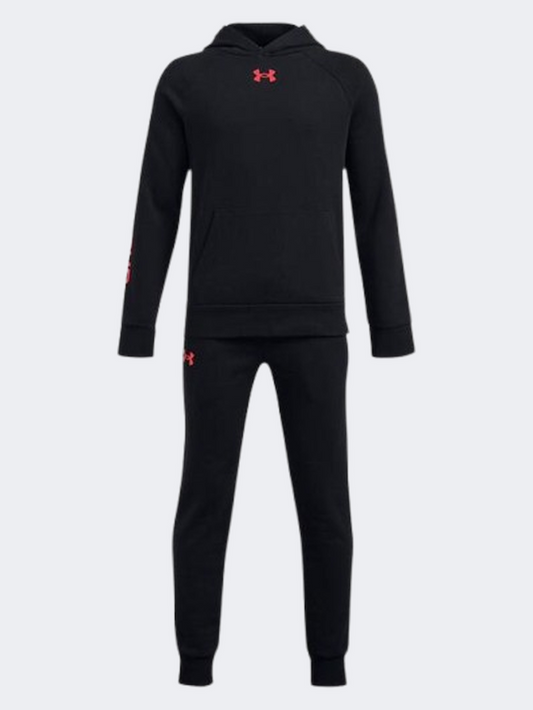 Under Armour Rival Fleece Boys Training Suit Black/Red