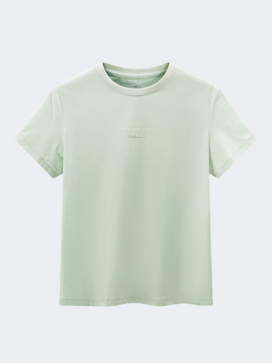 Erke Crew Women Lifestyle T-Shirt Light Green