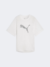 تيشيرت نسائي للحياة اليومية Puma Evostripe Graphic أبيض