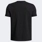 Under Armour Curry Splash Wordmark Boys Basketball T-Shirt Black/Taxi