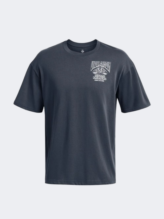 Under Armour Heavyweight Record Breakers Men Lifestyle T-Shirt Dark Grey