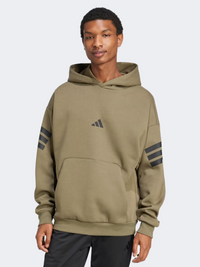 Adidas فيوتشر آيكونز هودي رياضي رجالي أوليف ستراتا