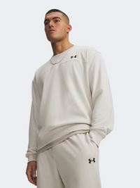 سويت شيرت لايف ستايل رجالي Under Armour Rival Lightweight Crew أبيض سميت/أسود