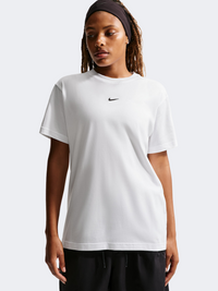 تيشيرت لايف ستايل نسائي واسع Nike Sportswear Oversized أبيض/أسود
