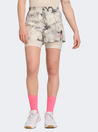 Adidas Own The Run Spray Dye 2-In-1 Women Running Short Orbit Grey/Black