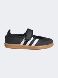 Adidas Samba Jane Girls Ballerina Shoes Black/White/Gum