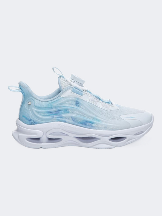 Erke Kids-Girls Running Shoes Light Blue/White