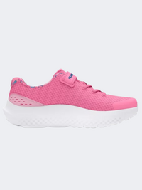 حذاء جري للبنات من Under Armour Surge 4 Ac Ps وردي صن ست/فضي