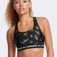 Under Armour Crossback Mid Print Women Training Bra Black/Anthracite