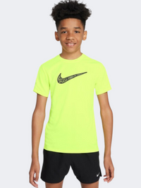 تيشيرت تدريب أولاد Nike Df Trophy 23 أصفر فوسفوري
