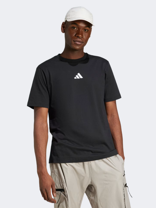 Adidas City Escape Space Graphic Men Sportswear T-Shirt Black