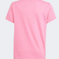 Adidas Trefoil Girls Original T-Shirt Pink Fusion