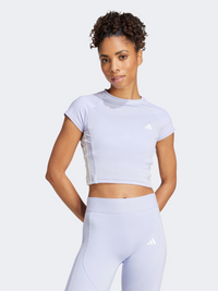 Adidas Hyperglam Rib Women Training T-Shirt Violet Tone