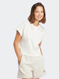 Adidas All Szn Women Sportswear T-Shirt Off White