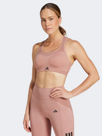حمالة صدر تدريب نسائية Tlrd Impact Training High Support من Adidas باللون الطيني الدافئ