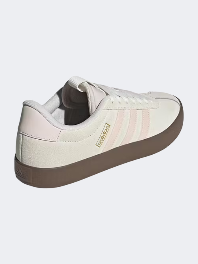 أحذية أديداس Vl Court 3.0 للنساء للملابس الرياضية أبيض/وندر كوارتز