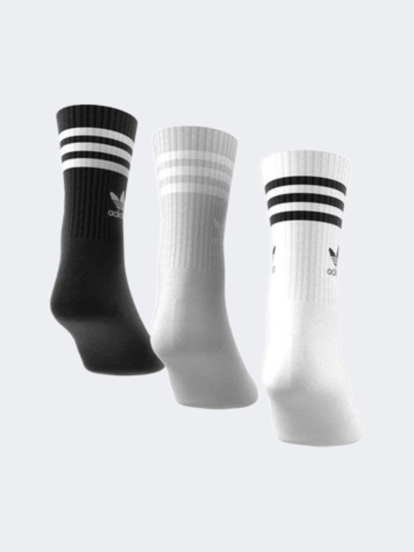 Adidas Mid Cut Unisex Original Sock White/Grey/Black
