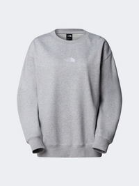 The North Face Essential Oversize Women Lifestyle Sweatshirt Light Grey Heather