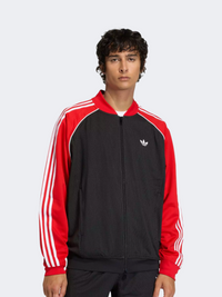 سترة رياضية شبكية واسعة للرجال من Adidas Originals باللون الأسود