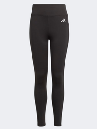 Adidas ليغينغ رياضي للبنات أسود/فضي