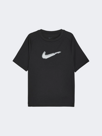 تيشيرت تدريب للأولاد Nike Multi Df Gold Graphic أسود/أبيض
