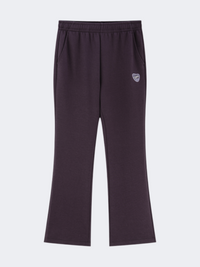 بنطال نسائي منسوج من Erke Lifestyle باللون البنفسجي الداكن