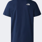 The North Face Woodcut Dome Men Lifestyle T-Shirt Summit Navy