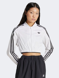 جاكيت نسائي Adicolor Teamgeist Originals من Adidas باللون الأبيض