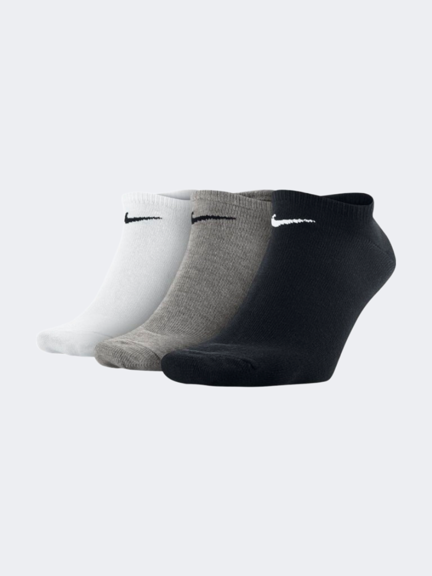 Nike Lightweight 3 Pack Unisex Training Sock Black/White/Grey