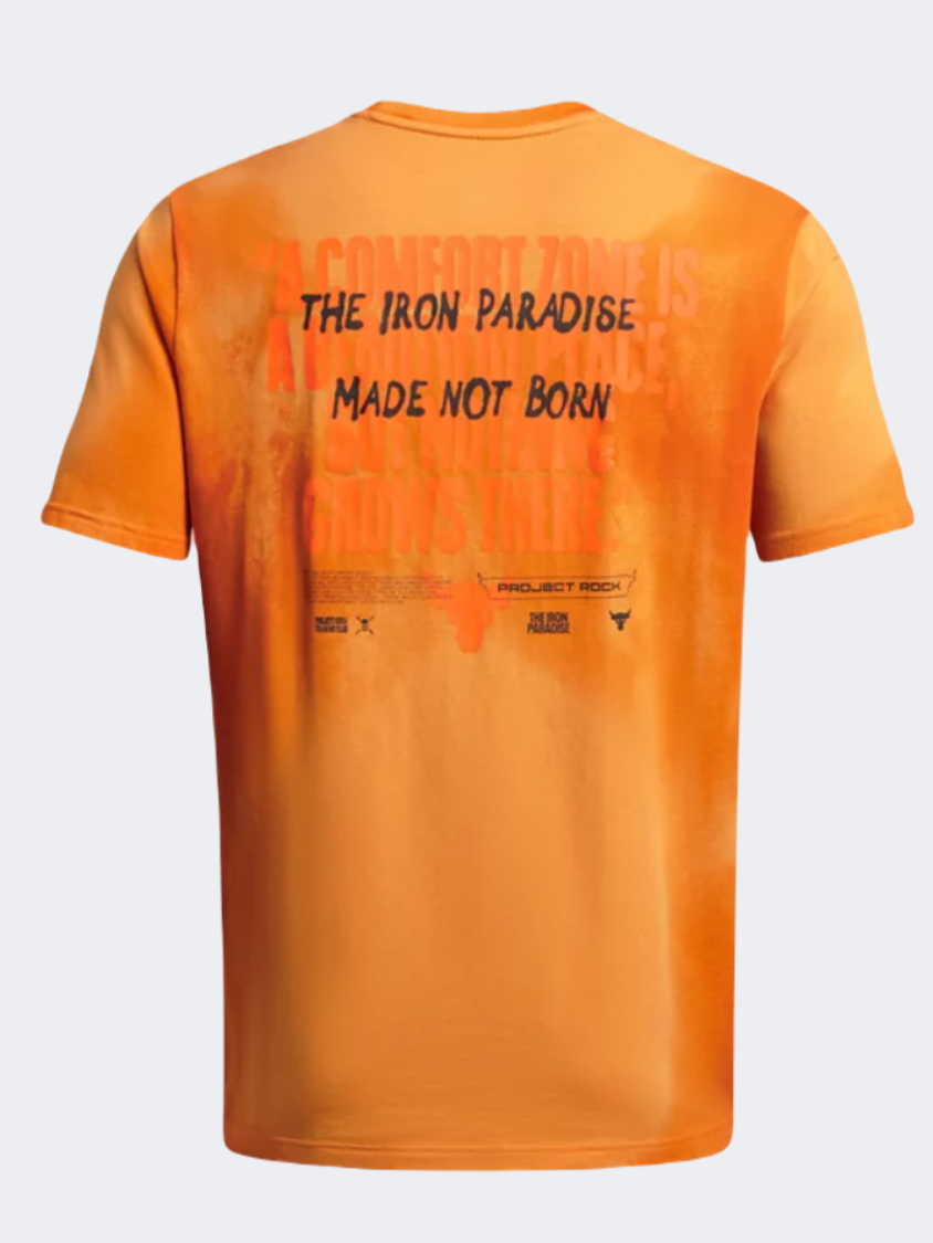 Under Armour Project Rock Sun Wash Graphic Men Training T-Shirt Atomic/Fire/Black