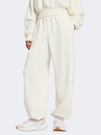بنطال رياضي نسائي واسع Adidas Soft Lux أوف وايت