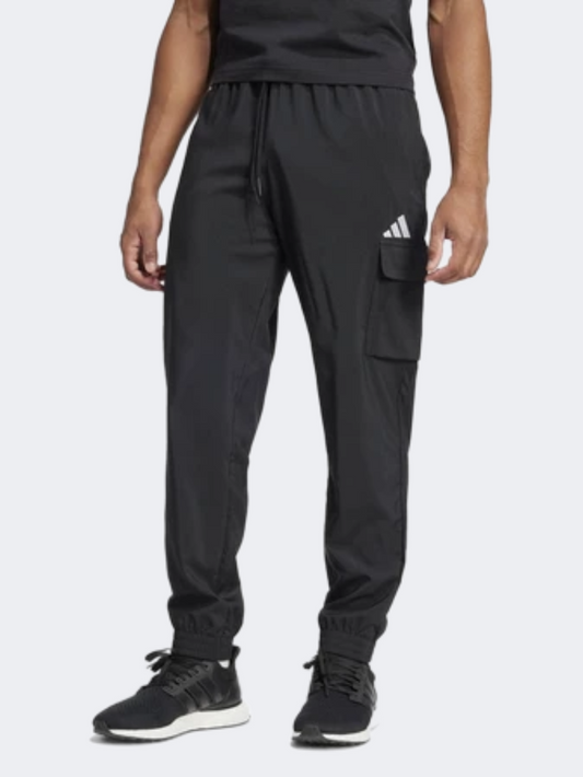 Adidas Essentials Small Logo Men Sportswear Pant Black/White