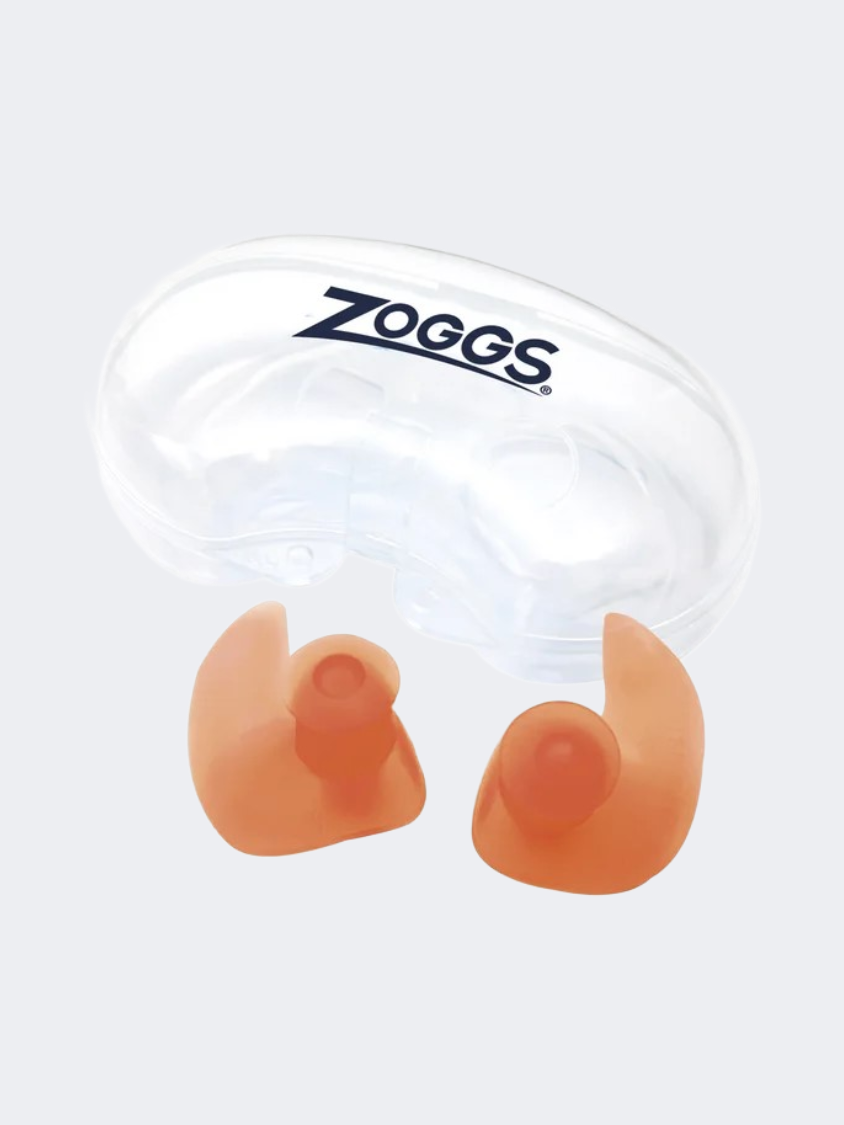 سدادات أذن سباحة للأطفال Zoggs Aqua Plugz برتقالية