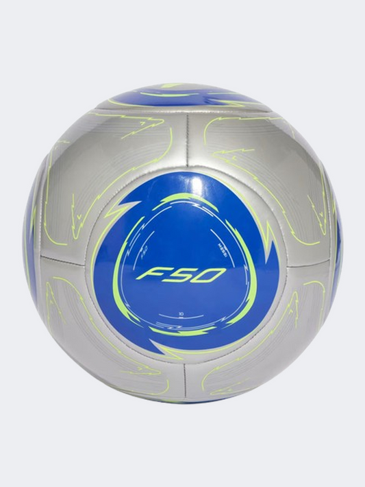 Adidas Messi Club Unisex Football Ball Silver/Blue/Yellow