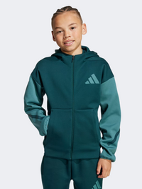 هودي رياضي للأولاد Adidas Z.N.E. Full-Zip Colorblocked أورورا آيفي