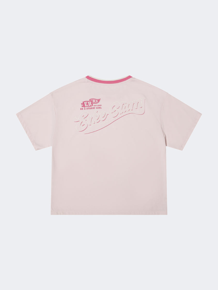 Erke Kids-Girls Lifestyle تي شيرت دافئ وردي