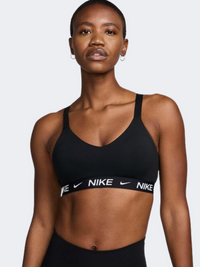 حمالة صدر رياضية نسائية Nike Indy دعم متوسط أسود/أبيض