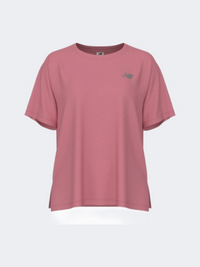 قميص رياضي نسائي من New Balance للأداء بلون هيذر