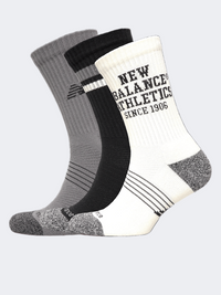 New Balance Active Crew 3 Pack Unisex Lifestyle Sock Black/Multi
