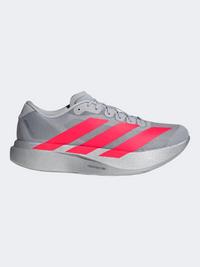 حذاء جري رجالي Adidas Adizero Evo Sl فضي معدني/أحمر