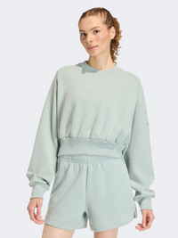 سويت شيرت رياضي نسائي واسع ناعم Adidas Soft Lux وندر سيج
