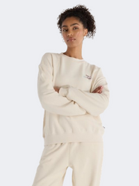سويت شيرت لايف ستايل نسائي New Balance Oversized Logo French Terry لون لينن
